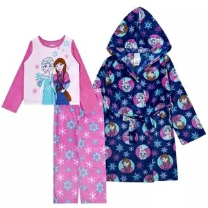 DISNEY Girls Frozen 2 Princess Elsa Anna Pajama Cover Bath Robe Set